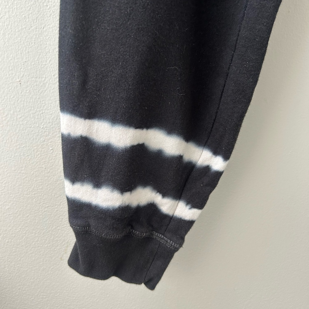 Woman's medium navy black ombré striped jogger sweats - Picture 4 of 6
